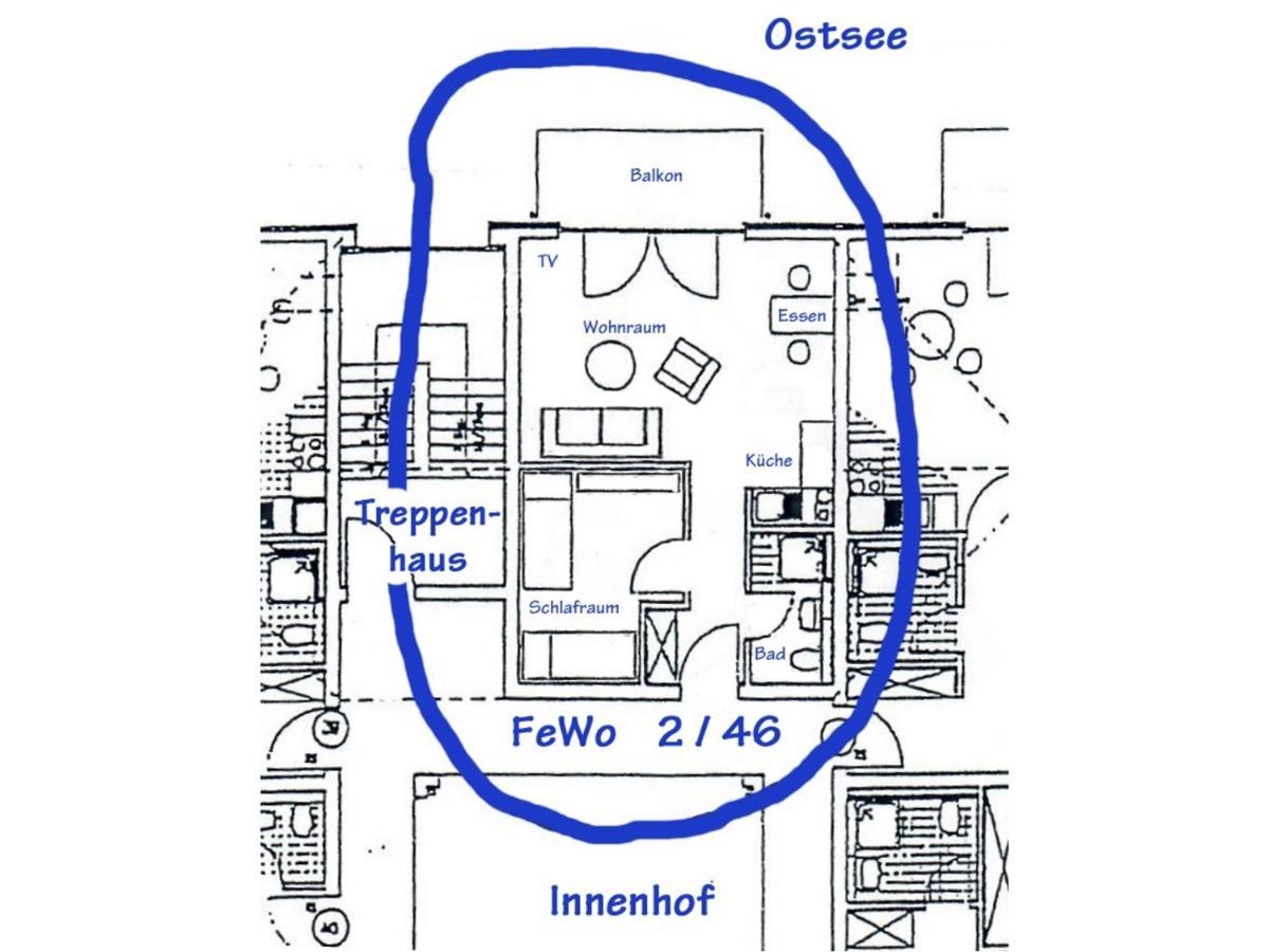 Residenz Am Strand Wohnung 2-46 Zingst Luaran gambar